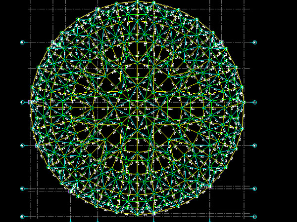 海淀明光正元广场圆形网架